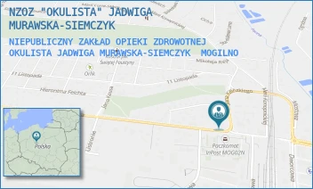 NIEPUBLICZNY ZAKŁAD OPIEKI ZDROWOTNEJ OKULISTA JADWIGA MURAWSKA-SIEMCZYK - NZOZ "OKULISTA" JADWIGA MURAWSKA-SIEMCZYK - HALLERA,KILIŃSKIEGO 12,11,  MOGILNO