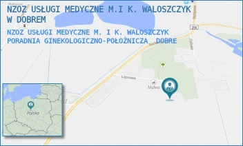NZOZ USŁUGI MEDYCZNE M. I K. WALOSZCZYK PORADNIA GINEKOLOGICZNO-POŁOŻNICZA - NZOZ USŁUGI MEDYCZNE M.I K. WALOSZCZYK W DOBREM - LIPOWA 4,  DOBRE