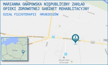 DZIAŁ FIZJOTERAPII - MARIANNA GNAPOWSKA NIEPUBLICZNY ZAKŁAD OPIEKI ZDROWOTNEJ GABINET REHABLITACYJNY - JÓZEFA PIŁSUDSKIEGO 40,  HRUBIESZÓW