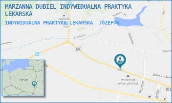 INDYWIDUALNA PRAKTYKA LEKARSKA - MARZANNA DUBIEL INDYWIDUALNA PRAKTYKA LEKARSKA - KOŚCIUSZKI 90,  JÓZEFÓW