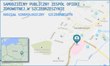 ODDZIAŁ GINEKOLOGICZNY - SAMODZIELNY PUBLICZNY ZESPÓŁ OPIEKI ZDROWOTNEJ W SZCZEBRZESZYNIE - D-RA ZYGMUNTA KLUKOWSKIEGO 3,  SZCZEBRZESZYN