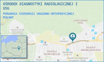 PORADNIA CHIRURGII URAZOWO-ORTOPEDYCZNEJ - OŚRODEK DIAGNOSTYKI RADIOLOGICZNEJ I USG - WRÓBLEWSKIEGO 18/3 I 4,  PUŁAWY