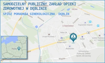 SPZOZ PORADNIA GINEKOLOGICZNA - SAMODZIELNY PUBLICZNY ZAKŁAD OPIEKI ZDROWOTNEJ W DĘBLINIE - RYNEK 14,  DĘBLIN