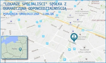 PORADNIA UROLOGICZNA - "LEKARZE SPECJALIŚCI" SPÓŁKA Z OGRANICZONĄ ODPOWIEDZIALNOŚCIĄ - TOPOLOWA 7,  LUBLIN