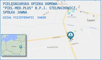 DZIAŁ FIZJOTERAPII - PIEL-MED.PLUS SPÓŁKA Z OGRANICZONĄ ODPOWIEDZIALNOŚCIĄ - CHEŁMSKA 5,  SAWIN