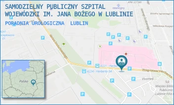 PORADNIA UROLOGICZNA - SAMODZIELNY PUBLICZNY SZPITAL WOJEWÓDZKI IM. JANA BOŻEGO W LUBLINIE - ZBIGNIEWA HERBERTA 21,  LUBLIN