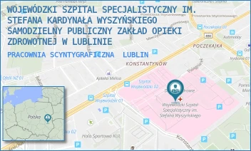 PRACOWNIA SCYNTYGRAFICZNA - WOJEWÓDZKI SZPITAL SPECJALISTYCZNY IM. STEFANA KARDYNAŁA WYSZYŃSKIEGO SAMODZIELNY PUBLICZNY ZAKŁAD OPIEKI ZDROWOTNEJ W LUBLINIE - AL. KRAŚNICKA 100,  LUBLIN