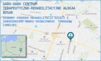 DZIENNY OŚRODEK REHABILITACJI DZIECI Z ZABURZENIAMI WIEKU ROZWOJOWEGO - GADU-GADU CENTRUM TERAPEUTYCZNO-REHABILITACYJNE ALICJA BOSAK - 29 LISTOPADA 5,  TOMASZÓW LUBELSKI
