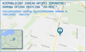 PIELĘGNIARSKA OPIEKA DŁUGOTERMINOWA DOMOWA W TARCZYNIE - NIEPUBLICZNY ZAKŁAD OPIEKI ZDROWOTNEJ DOMOWA OPIEKA MEDYCZNA "DO-MED " - WARSZAWSKA 42,  TARCZYN