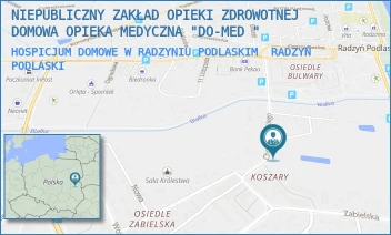 HOSPICJUM DOMOWE W RADZYNIU PODLASKIM - NIEPUBLICZNY ZAKŁAD OPIEKI ZDROWOTNEJ DOMOWA OPIEKA MEDYCZNA "DO-MED " - CHOMICZEWSKIEGO 23,  RADZYŃ PODLASKI