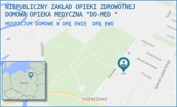 HOSPICJUM DOMOWE W DRĘEWIE - NIEPUBLICZNY ZAKŁAD OPIEKI ZDROWOTNEJ DOMOWA OPIEKA MEDYCZNA "DO-MED " - CISOWA 7,  DRĘŻEWO