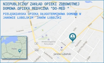 PIELĘGNIARSKA OPIEKA DŁUGOTERMINOWA DOMOWA W JANOWIE LUBELSKIM - NIEPUBLICZNY ZAKŁAD OPIEKI ZDROWOTNEJ DOMOWA OPIEKA MEDYCZNA "DO-MED " - BIALSKA 24,  JANÓW LUBELSKI