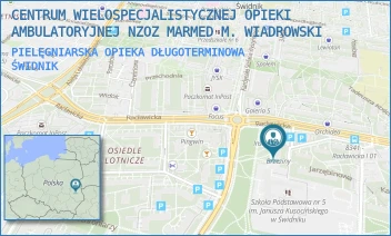 PIELĘGNIARSKA OPIEKA DŁUGOTERMINOWA - CENTRUM WIELOSPECJALISTYCZNEJ OPIEKI AMBULATORYJNEJ NZOZ MARMED M. WIADROWSKI - JARZĘBINOWA 4,  ŚWIDNIK