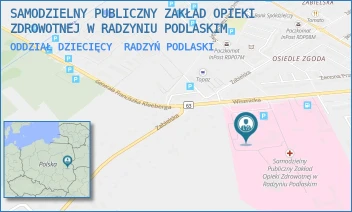 ODDZIAŁ DZIECIĘCY - SAMODZIELNY PUBLICZNY ZAKŁAD OPIEKI ZDROWOTNEJ W RADZYNIU PODLASKIM - WISZNICKA 111,  RADZYŃ PODLASKI