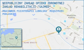 PRACOWNIA FIZJOTERAPII LUBELSKA - NIEPUBLICZNY ZAKŁAD OPIEKI ZDROWOTNEJ ZAKŁAD REHABILITACJI "SAJMED" - LUBELSKA 27,  MIĘDZYRZEC PODLASKI