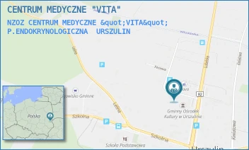 NZOZ CENTRUM MEDYCZNE "VITA" P.ENDOKRYNOLOGICZNA - CENTRUM MEDYCZNE "VITA" - MODRZEWIOWA 1/1,  URSZULIN