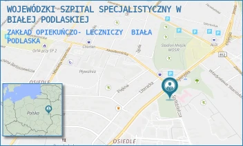 ZAKŁAD OPIEKUŃCZO- LECZNICZY - WOJEWÓDZKI SZPITAL SPECJALISTYCZNY W BIAŁEJ PODLASKIEJ - SPÓŁDZIELCZA 5,  BIAŁA PODLASKA