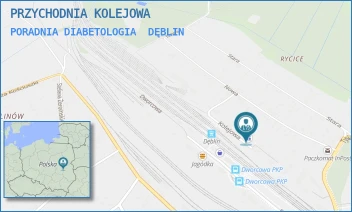 PORADNIA DIABETOLOGIA - PRZYCHODNIA KOLEJOWA - KOLEJOWA 20,  DĘBLIN