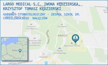 GABINET STOMATOLOGICZNY - ZESPÓŁ SZKÓŁ IM. CHMIELEWSKIEGO - LARGO MEDICAL S.C. IWONA KĘDZIERSKA, KRZYSZTOF TOMASZ KĘDZIERSKI - SPÓŁDZIELCZA 17,  NAŁĘCZÓW