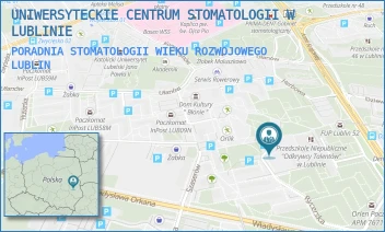 PORADNIA STOMATOLOGII WIEKU ROZWOJOWEGO - UNIWERSYTECKIE CENTRUM STOMATOLOGII W LUBLINIE - RYCERSKA 9,  LUBLIN