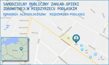 PORADNIA ALERGOLOGICZNA - SAMODZIELNY PUBLICZNY ZAKŁAD OPIEKI ZDROWOTNEJ W MIĘDZYRZECU PODLASKIM - WIEJSKA 13,  MIĘDZYRZEC PODLASKI