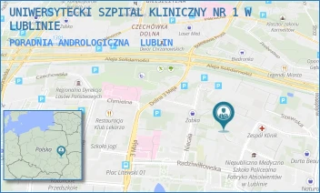 PORADNIA ANDROLOGICZNA - UNIWERSYTECKI SZPITAL KLINICZNY NR 1 W LUBLINIE - STASZICA 16,  LUBLIN
