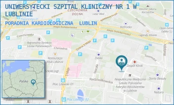 PORADNIA KARDIOLOGICZNA - UNIWERSYTECKI SZPITAL KLINICZNY NR 1 W LUBLINIE - STANISŁAWA STASZICA 14A,  LUBLIN