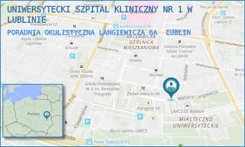 PORADNIA OKULISTYCZNA LANGIEWICZA 6A - UNIWERSYTECKI SZPITAL KLINICZNY NR 1 W LUBLINIE - MARIANA LANGIEWICZA 6A,  LUBLIN