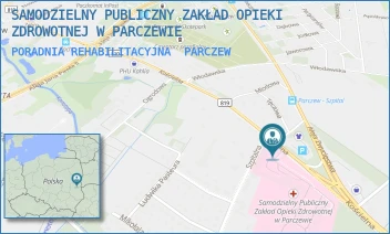 PORADNIA REHABILITACYJNA - SAMODZIELNY PUBLICZNY ZAKŁAD OPIEKI ZDROWOTNEJ W PARCZEWIE - KOŚCIELNA 136,  PARCZEW