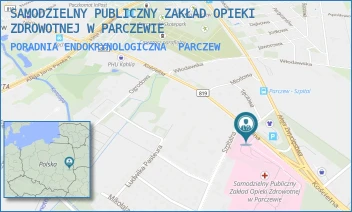 PORADNIA ENDOKRYNOLOGICZNA - SAMODZIELNY PUBLICZNY ZAKŁAD OPIEKI ZDROWOTNEJ W PARCZEWIE - KOŚCIELNA 136,  PARCZEW