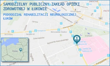 PODODDZIAŁ REHABILITACJI NEUROLOGICZNEJ - SAMODZIELNY PUBLICZNY ZAKŁAD OPIEKI ZDROWOTNEJ W ŁUKOWIE - DR ANDRZEJA ROGALIŃSKIEGO 3,  ŁUKÓW