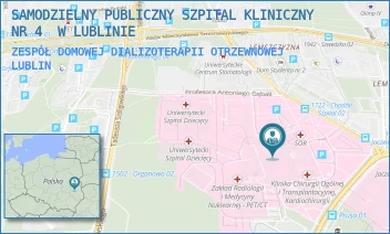 ZESPÓŁ DOMOWEJ DIALIZOTERAPII OTRZEWNOWEJ - UNIWERSYTECKI SZPITAL KLINICZNY NR 4 W LUBLINIE - DR. K. JACZEWSKIEGO 8,  LUBLIN