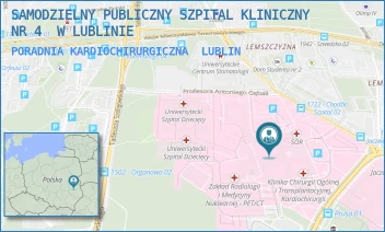 PORADNIA KARDIOCHIRURGICZNA - UNIWERSYTECKI SZPITAL KLINICZNY NR 4 W LUBLINIE - DR. K. JACZEWSKIEGO 8,  LUBLIN