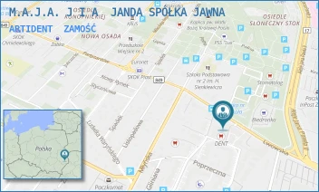 ARTIDENT - M.A.J.A. J I A  JANDA SPÓŁKA JAWNA - LWOWSKA 28/28,  ZAMOŚĆ