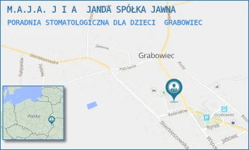 PORADNIA STOMATOLOGICZNA DLA DZIECI - M.A.J.A. J I A  JANDA SPÓŁKA JAWNA - WOJSŁAWSKA 1,  GRABOWIEC