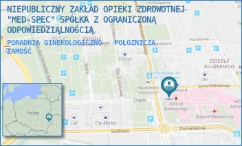 PORADNIA GINEKOLOGICZNO - POŁOZNICZA - NIEPUBLICZNY ZAKŁAD OPIEKI ZDROWOTNEJ "MED-SPEC" SPÓŁKA Z OGRANICZONĄ ODPOWIEDZIALNOŚCIĄ - KILIŃSKIEGO 4,  ZAMOŚĆ