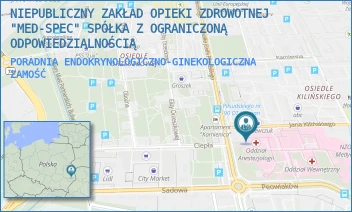 PORADNIA ENDOKRYNOLOGICZNO-GINEKOLOGICZNA - NIEPUBLICZNY ZAKŁAD OPIEKI ZDROWOTNEJ "MED-SPEC" SPÓŁKA Z OGRANICZONĄ ODPOWIEDZIALNOŚCIĄ - KILIŃSKIEGO 4,  ZAMOŚĆ
