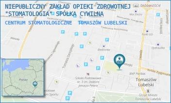 CENTRUM STOMATOLOGICZNE - NIEPUBLICZNY ZAKŁAD OPIEKI ZDROWOTNEJ "STOMATOLOGIA" SPÓŁKA CYWILNA - MATEJKI 5/1,  TOMASZÓW LUBELSKI