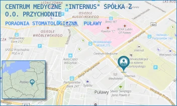 PORADNIA STOMATOLOGICZNA - CENTRUM MEDYCZNE "INTERNUS" SPÓŁKA Z O.O. PRZYCHODNIE - WOJSKA POLSKIEGO 1/16,  PUŁAWY