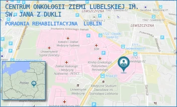 PORADNIA REHABILITACYJNA - CENTRUM ONKOLOGII ZIEMI LUBELSKIEJ IM. ŚW. JANA Z DUKLI - DRA KAZIMIERZA JACZEWSKIEGO 7,  LUBLIN