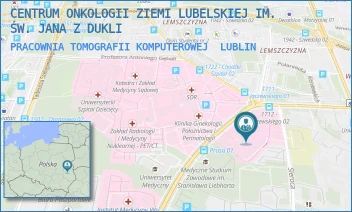PRACOWNIA TOMOGRAFII KOMPUTEROWEJ - CENTRUM ONKOLOGII ZIEMI LUBELSKIEJ IM. ŚW. JANA Z DUKLI - DRA KAZIMIERZA JACZEWSKIEGO 7,  LUBLIN
