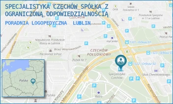 PORADNIA LOGOPEDYCZNA - SPECJALISTYKA CZECHÓW SPÓŁKA Z OGRANICZONĄ ODPOWIEDZIALNOŚCIĄ - KOMPOZYTORÓW POLSKICH 8,  LUBLIN