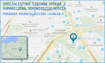 PORADNIA REUMATOLOGICZNA - SPECJALISTYKA CZECHÓW SPÓŁKA Z OGRANICZONĄ ODPOWIEDZIALNOŚCIĄ - KOMPOZYTORÓW POLSKICH 8,  LUBLIN
