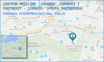 PORADNIA OTOLARYNGOLOGICZNA - CENTRUM MEDYCZNE "JURANDA" PACHUCKI I PARTNERZY - LEKARZE- SPÓŁKA PARTNERSKA - JURANDA 9,  LUBLIN