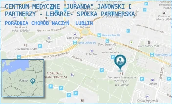 PORADNIA CHORÓB NACZYŃ - CENTRUM MEDYCZNE "JURANDA" PACHUCKI I PARTNERZY - LEKARZE- SPÓŁKA PARTNERSKA - JURANDA 9,  LUBLIN