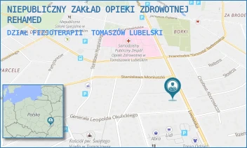 DZIAŁ FIZJOTERAPII - NIEPUBLICZNY ZAKŁAD OPIEKI ZDROWOTNEJ REHAMED - LWOWSKA 106,  TOMASZÓW LUBELSKI