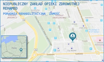 PORADNIA REHABILITACYJNA - NIEPUBLICZNY ZAKŁAD OPIEKI ZDROWOTNEJ REHAMED - CIEPŁA 10,  ZAMOŚĆ