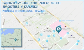 PORADNIA CHIRURGICZNA - SAMODZIELNY PUBLICZNY ZAKŁAD OPIEKI ZDROWOTNEJ W KRAŚNIKU - CHOPINA 13,  KRAŚNIK