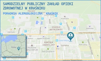 PORADNIA ALERGOLOGICZNA - SAMODZIELNY PUBLICZNY ZAKŁAD OPIEKI ZDROWOTNEJ W KRAŚNIKU - NIEPODLEGŁOŚCI 25,  KRAŚNIK