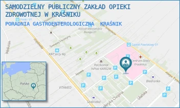 PORADNIA GASTROENTEROLOGICZNA - SAMODZIELNY PUBLICZNY ZAKŁAD OPIEKI ZDROWOTNEJ W KRAŚNIKU - CHOPINA 13,  KRAŚNIK